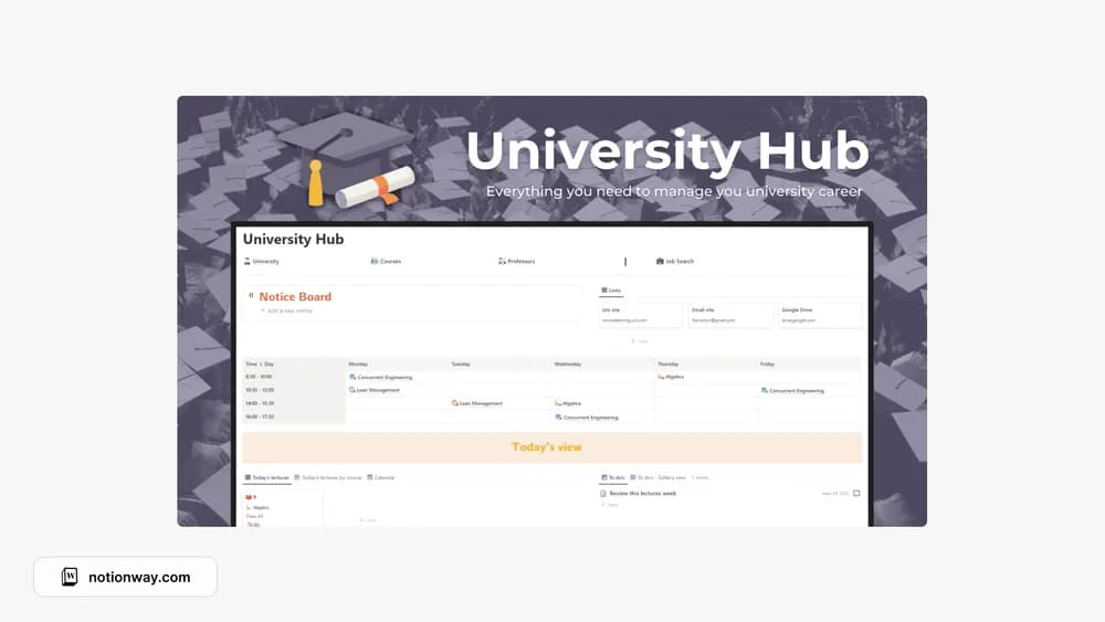 University Hub preview